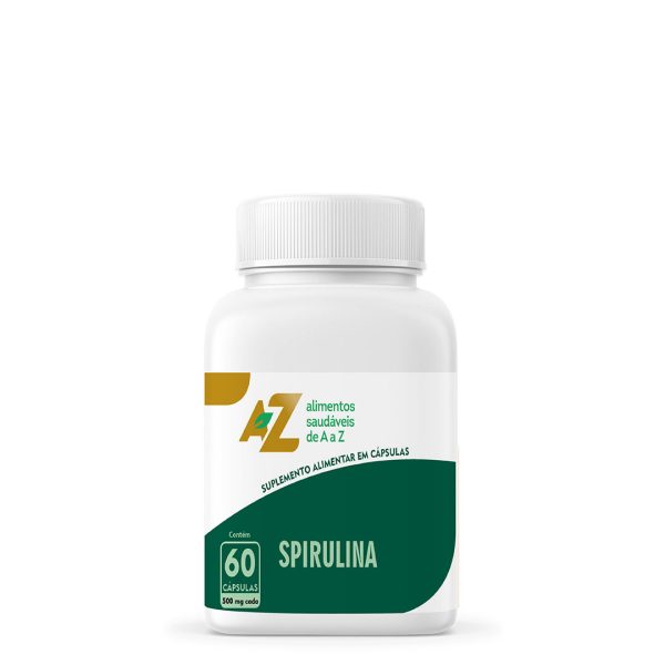 Rótulo de spirulina elaborado para AZ Alimentos Saudáveis